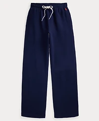Polo Ralph Lauren Women's Drawstring Fleece Wide-Leg Sweatpant