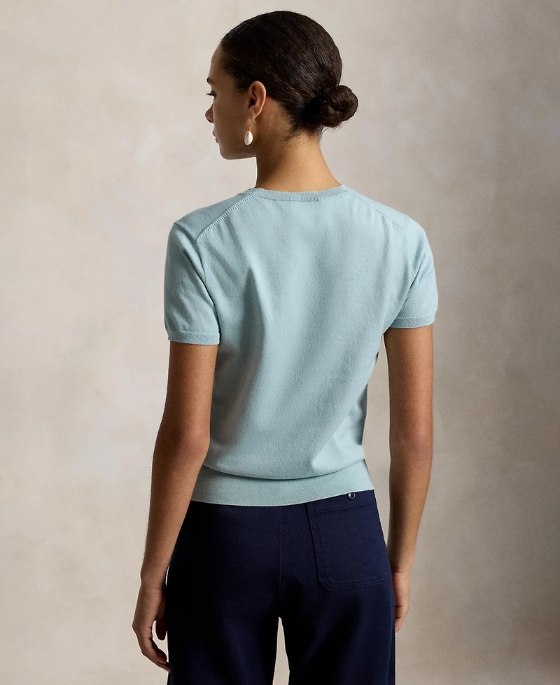 Polo Ralph Lauren Women's Short-Sleeve Crewneck Sweater