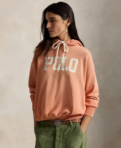 Polo Ralph Lauren Women's Crewneck Lightweight Logo-Print Hoodie