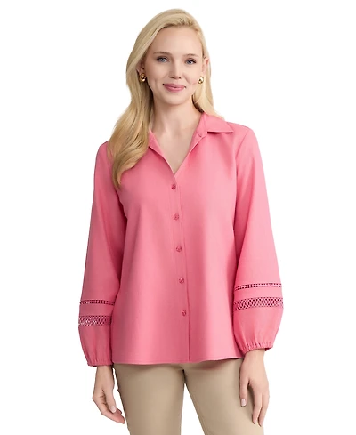 Jones New York Women's Collared Long-Sleeve Shirt