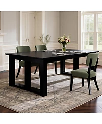 Streamdale Furniture Armless Dining Chairs Set of 2 with Wood Legs