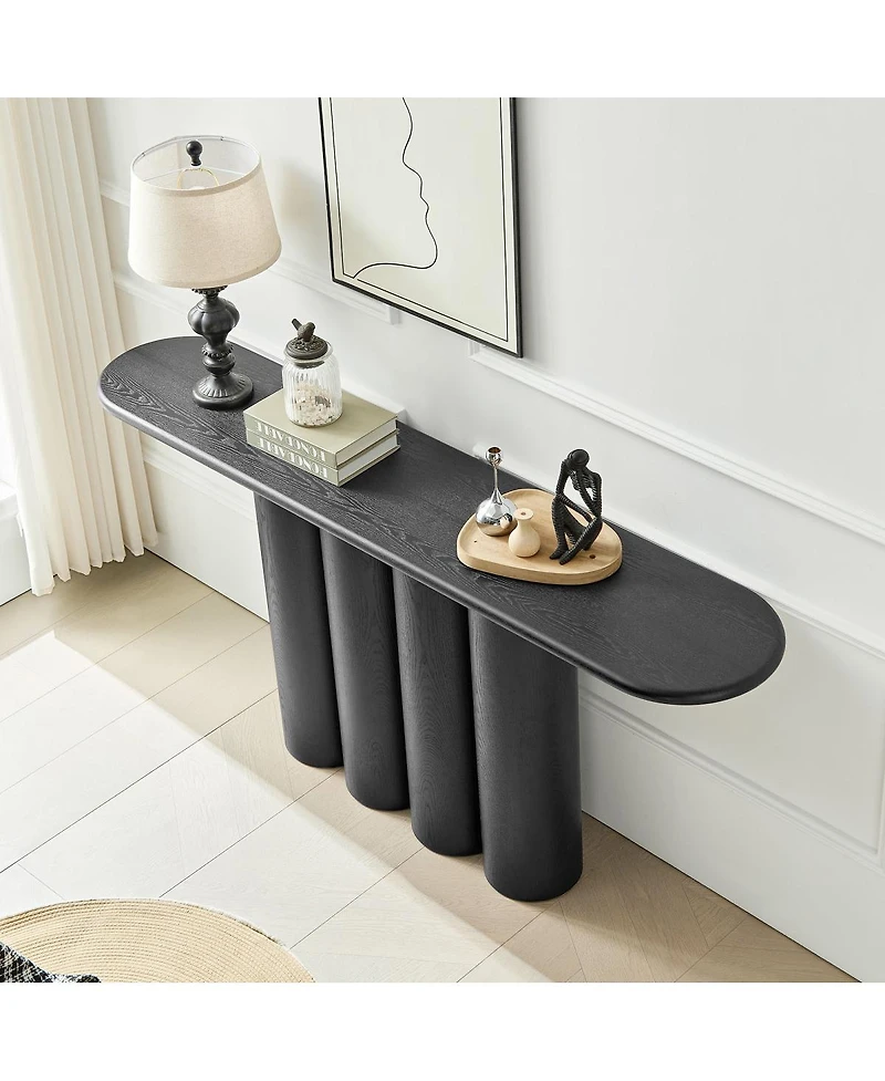 Streamdale Furniture Modern Console Table with Cylinder Legs