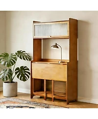 Streamdale Furniture Bamboo Folding Table for Office, Bedroom, Living Room