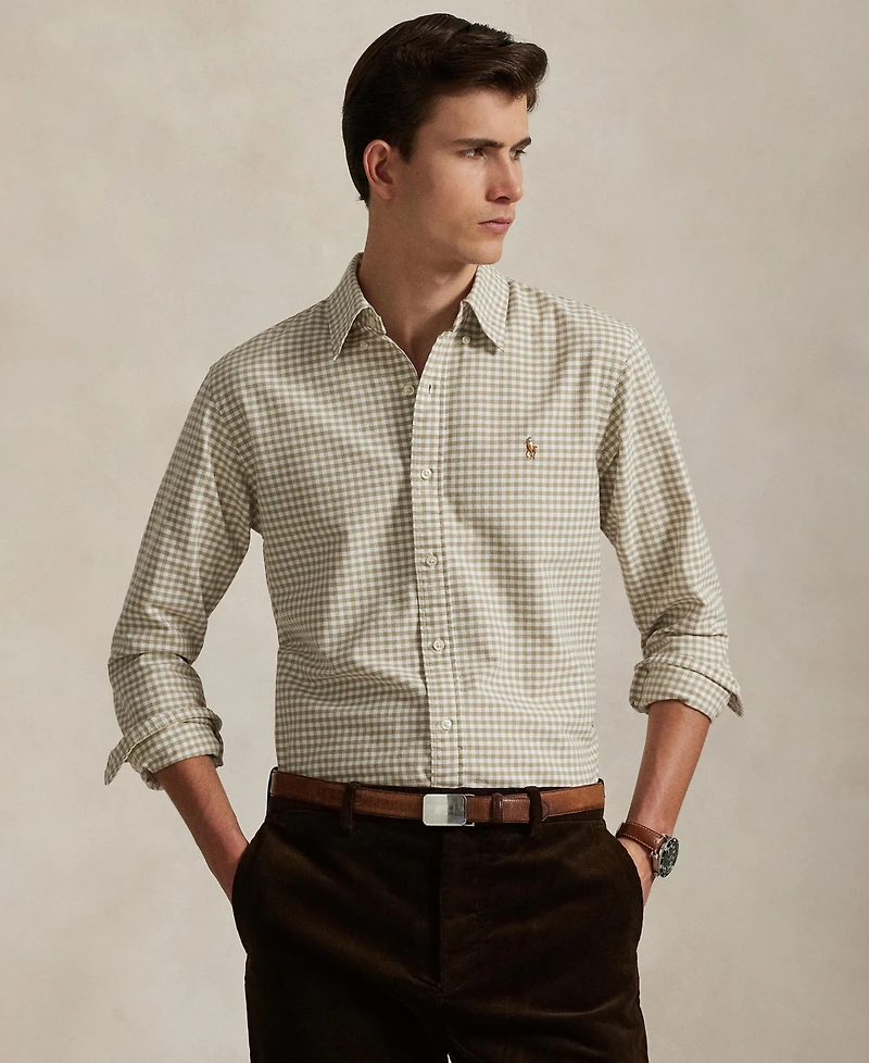 Polo Ralph Lauren Men's Custom-Fit Gingham Oxford Shirt