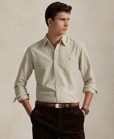 Polo Ralph Lauren Men's Custom-Fit Gingham Oxford Shirt