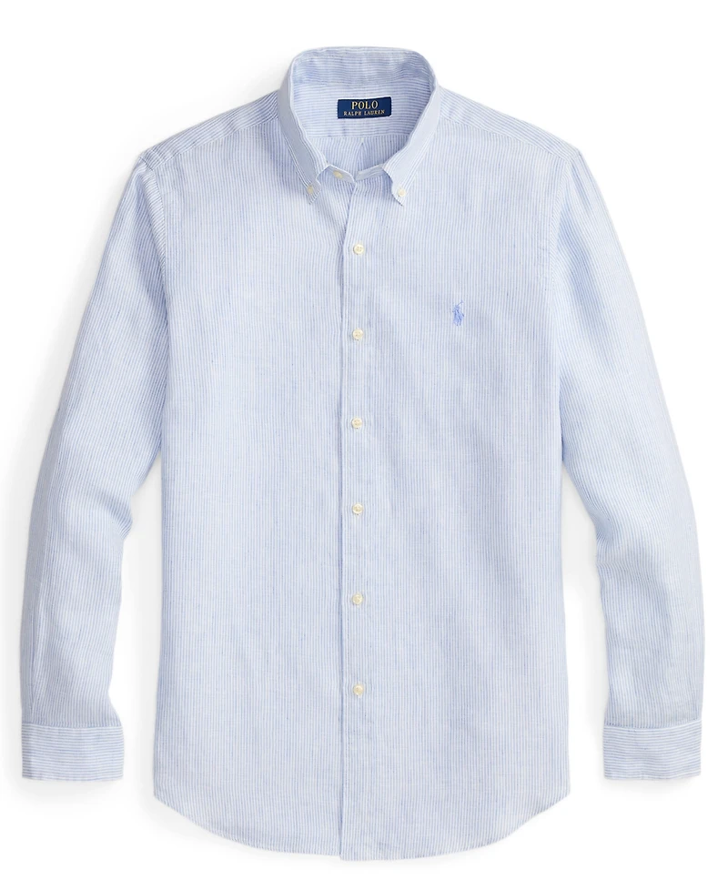 Polo Ralph Lauren Men's Striped Linen Classic-Fit Shirt