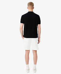 Lacoste Men's Regular-Fit Logo Stripe Fleece Shorts