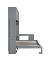 Streamdale Furniture Queen Murphy Bed w/ Desk, Storage, Cabinets
