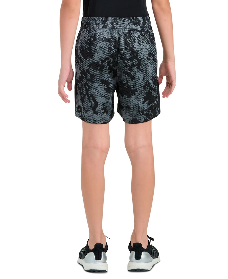 adidas Boys' 8-20 Elastic Waistband Printed Camo Shorts