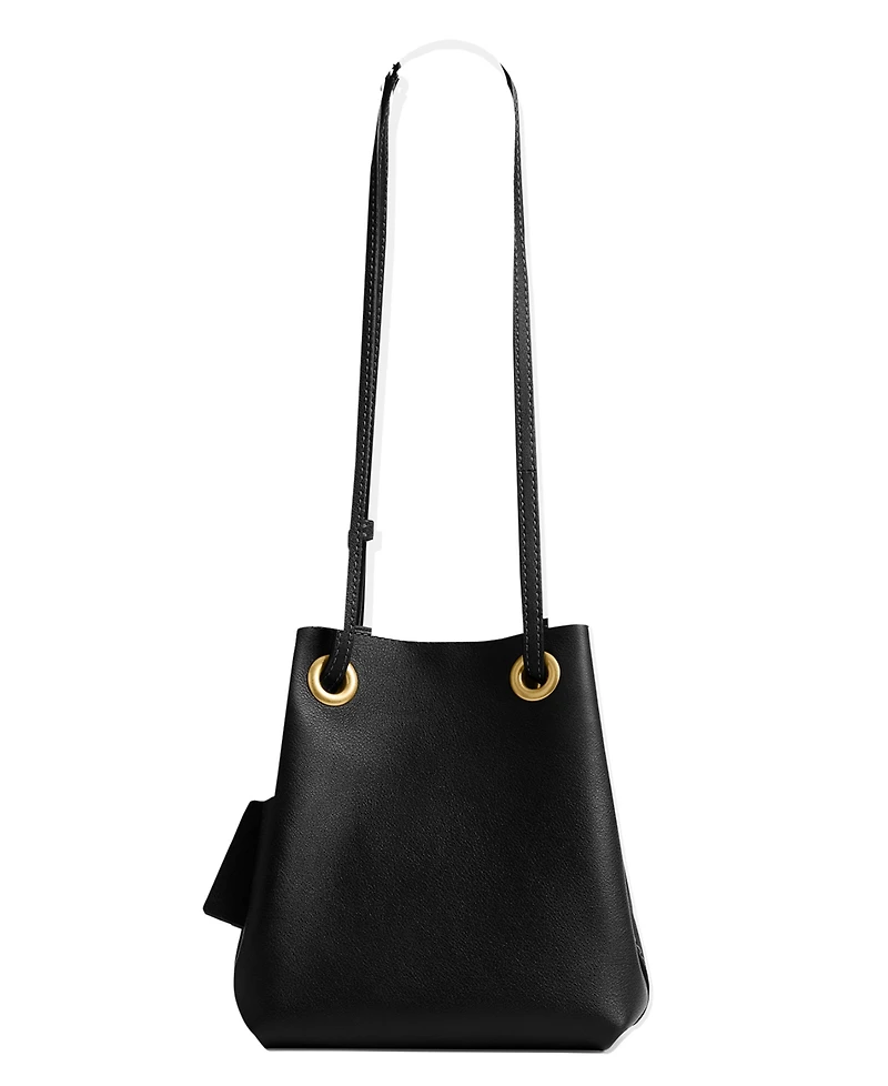Coach Leather Jade Drawstring Crossbody Bag