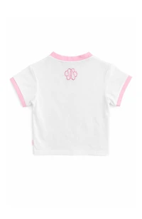 Bits & Bows Little/Big Girls Seersucker Pocket T-Shirt