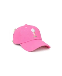 Bits & Bows Baby Girls Tee Time Bow Baseball Hat