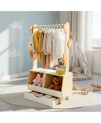 Yigii Tree Dress Up Rack Kids Costume Organizer Storage Cabinet Playroom Bedroom