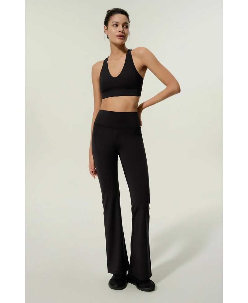 Lilysilk Women's Contour High Rise Flared Drape Flow Leggings