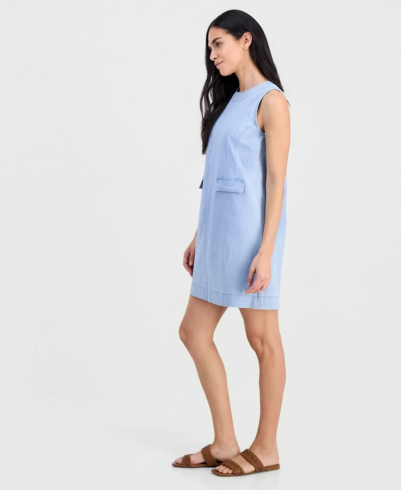 Jones New York Petite Mini Sleeveless Shift Dress