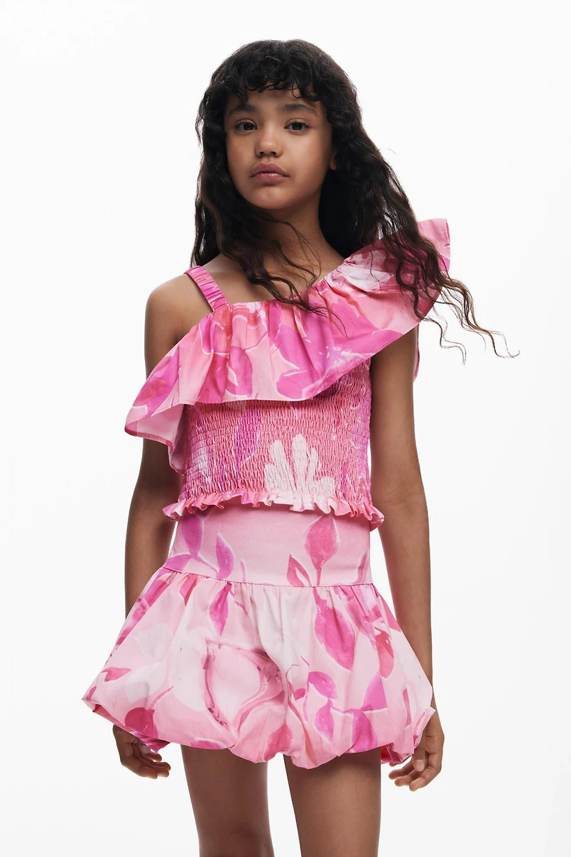 Desigual Girls Girls's Peplum floral top