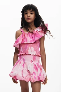 Desigual Girls Girls's Peplum floral top