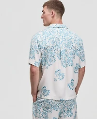 Mode of One Men's Tropical Kaleidoscope Relaxed-Fit Camp Shirt, Macy's Exclusive