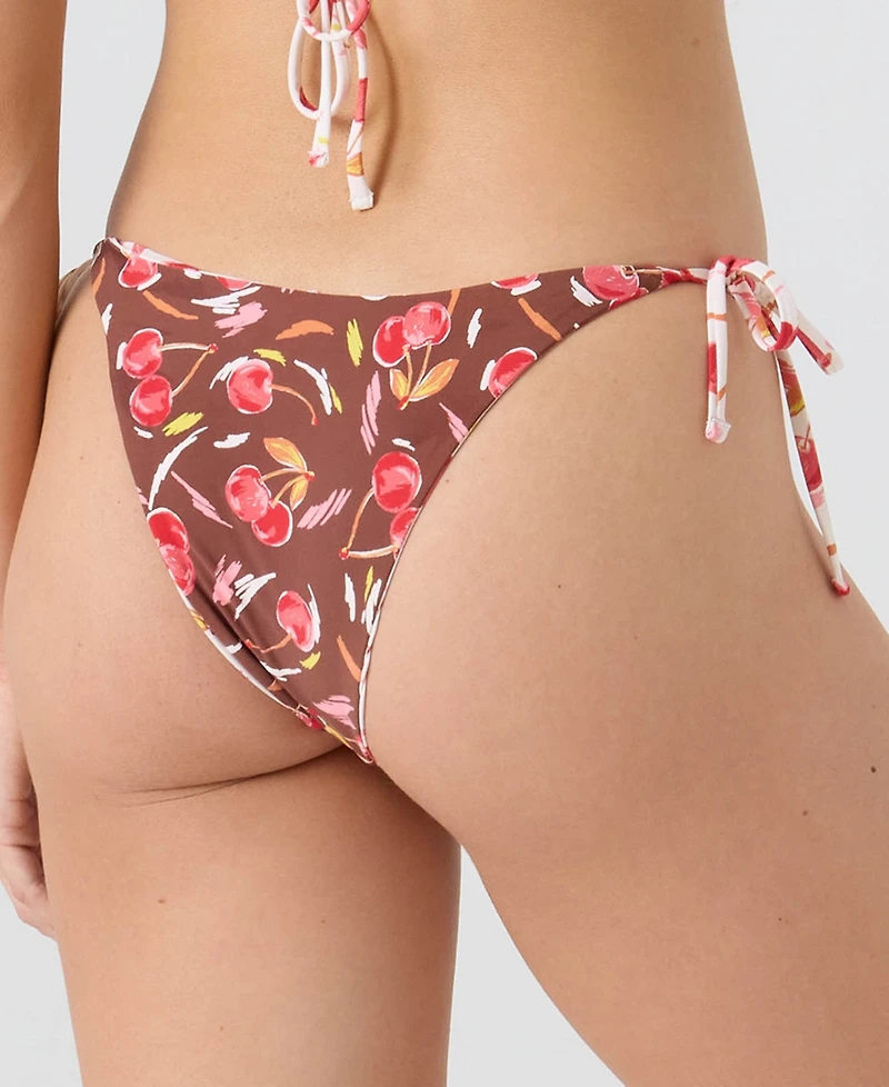 Roxy Women's Cherry Printed Tie-Sides Swim Bottoms