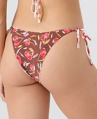 Roxy Women's Cherry Printed Tie-Sides Swim Bottoms