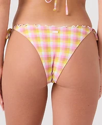 Roxy Women's Printed Tie-Sides Pull-On Hipster Swim Bottoms