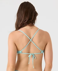 Roxy Juniors' Beach Classics Athletic Triangle Bikini Top