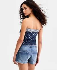 Madden Girl Juniors' Reversible Printed Tube Top