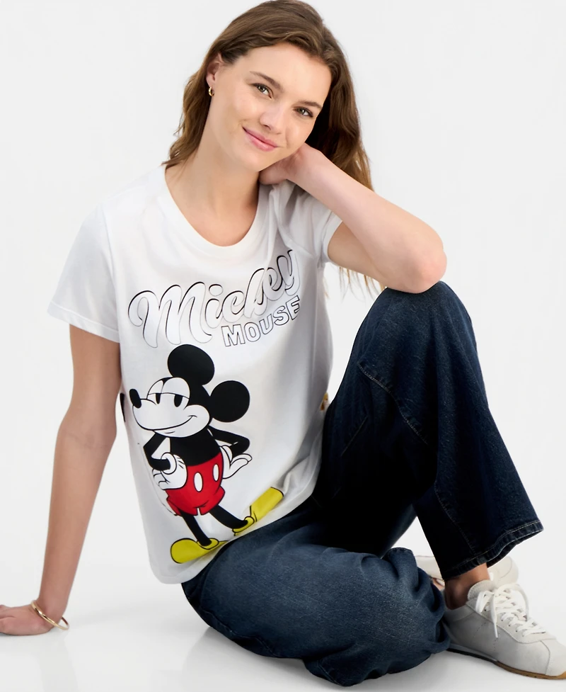 Mickey Mouse Juniors' & Friends Graphic-Print Tee