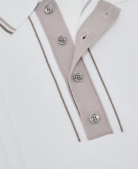 Reiss Men's Tipped Half-Button Knitted Polo Shirt