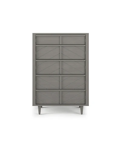 Child Craft Pine Wood & Mdf 5 Drawer Chest