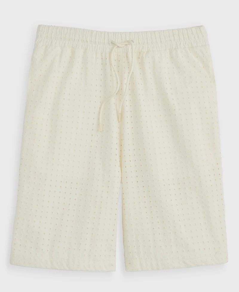 Mode of One Men's Eyelet 11" Drawstring Shorts, Macy's Exclusive