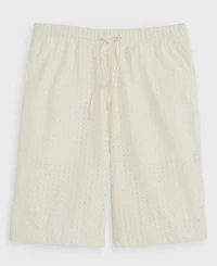 Mode of One Men's Eyelet 11" Drawstring Shorts, Macy's Exclusive