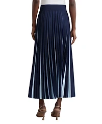 Reiss Women's Serena Contrast Pleated Midi Skirt