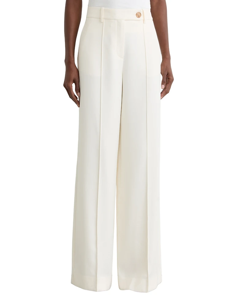 Reiss Women's Malin Wide-Leg Seam-Detail Trousers