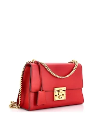 Pre-Owned Gucci Medium Padlock Shoulder Bag Leather