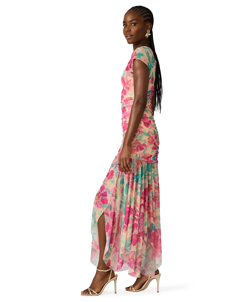 Steve Madden Juniors' Printed Short-Sleeve Crewneck Dress