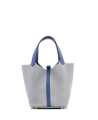 Pre-Owned HERMES Mm Bicolor Picotin Lock Bag Clemence with Swift