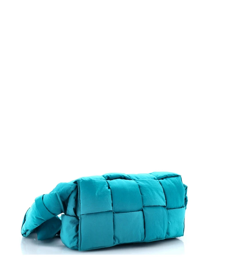 Pre-Owned Bottega Veneta Padded Tech Cassette Crossbody Bag Intrecciato Nylon