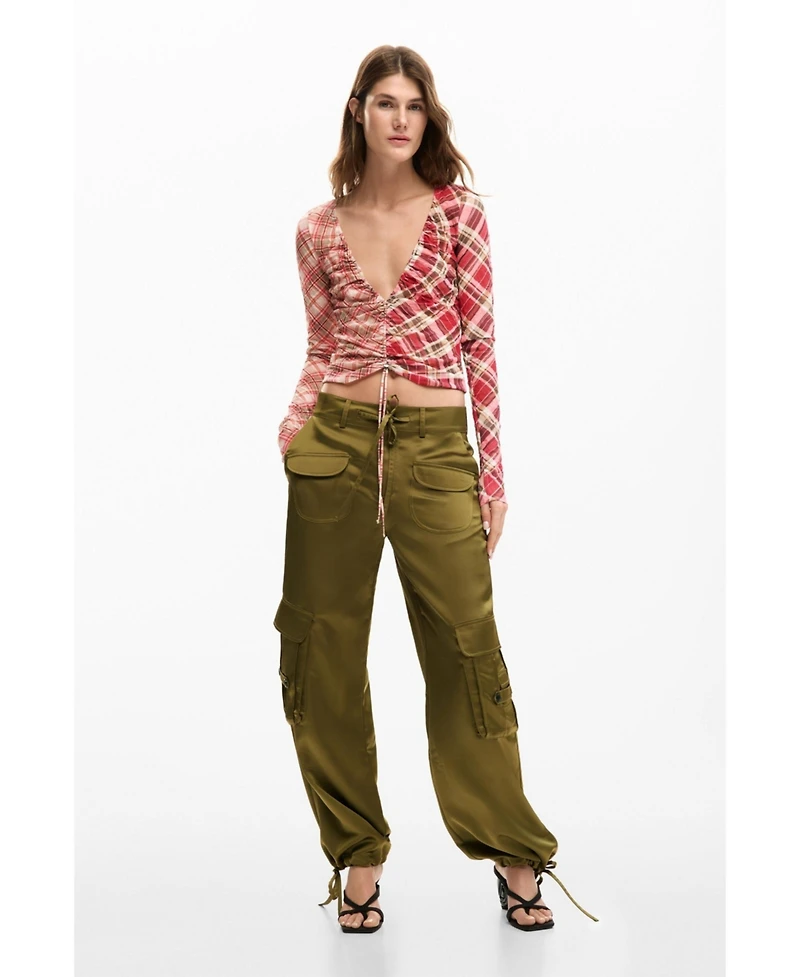 Desigual Women's Ruched neckline t-shirt