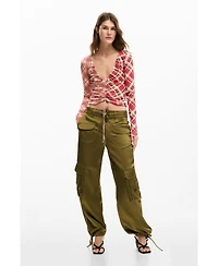 Desigual Women's Ruched neckline t-shirt