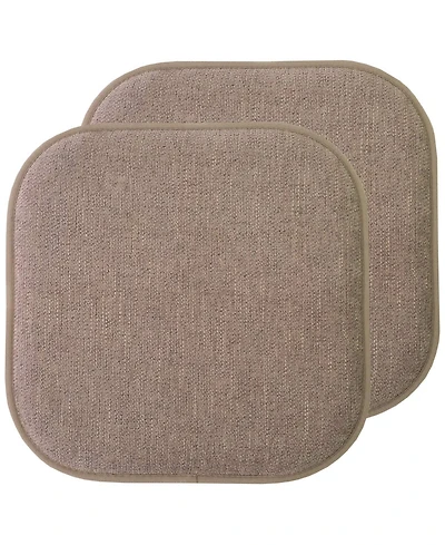 Gnuadz 2 Pack Chair Cushion Memory Foam Pads Non Skid Rubber Seat Cover