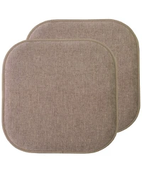 Gnuadz 2 Pack Chair Cushion Memory Foam Pads Non Skid Rubber Seat Cover