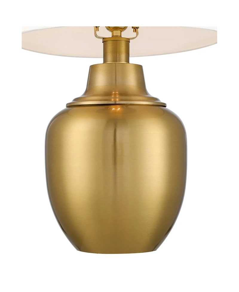 360 Lighting Becca 22" High Urn Small Modern Accent 3-Way Table Lamps Set of 2 Metal Shade Living Room Bedroom