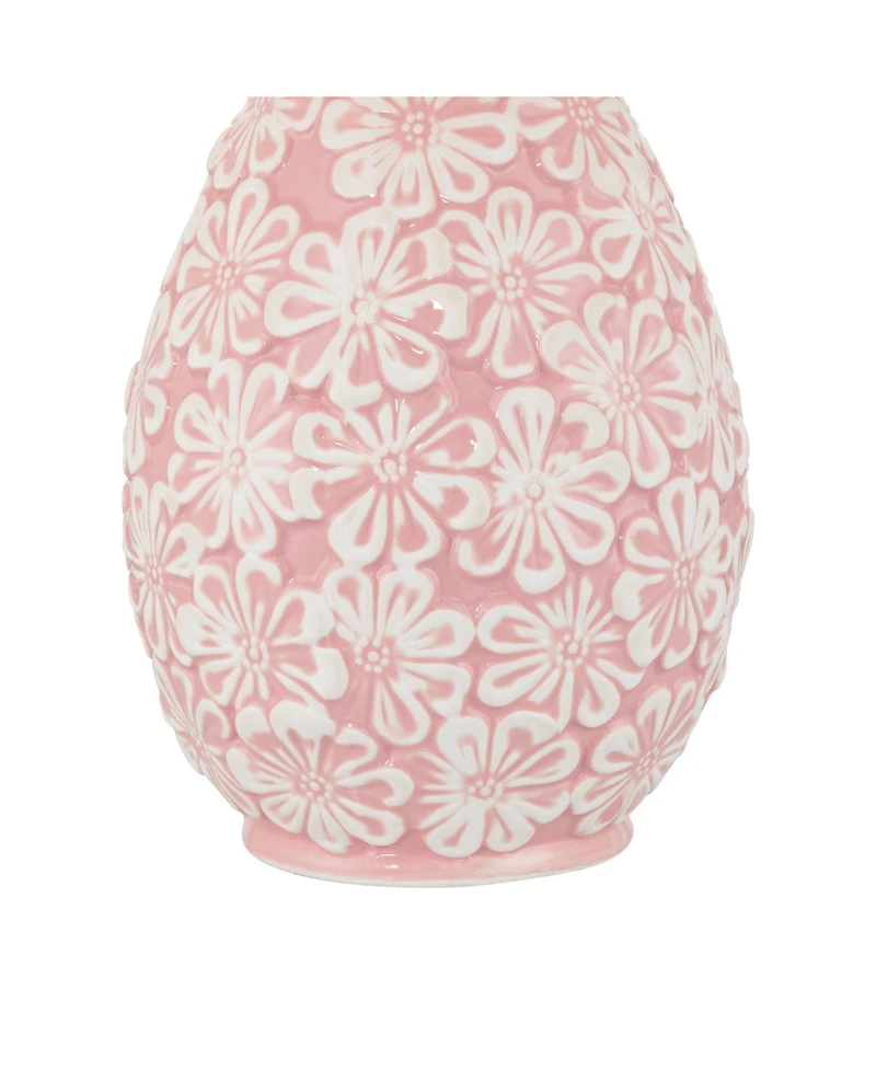 360 Lighting Buttercup 25" High Flowers Ceramic Table Lamp