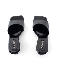 Therapy Australia Women's Lafayette Square-Toe Wedge Slide Sandal