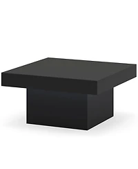 Sugift Coffee Table Accent Table with Led Lights and Dynamic Modes