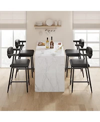 gaomon 26" Counter Height Bar Stools Set of 2 with Armrests