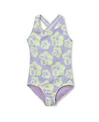 Lands' End Big Girls Plus Chlorine Resistant One Piece Swimsuit