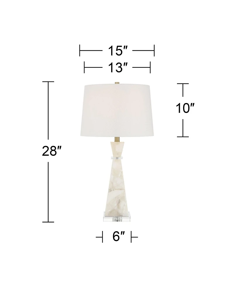 Possini Euro Design Marcy 28" High Alabaster Table Lamp Set of 2