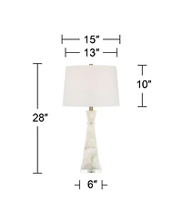 Possini Euro Design Marcy 28" High Alabaster Table Lamp Set of 2
